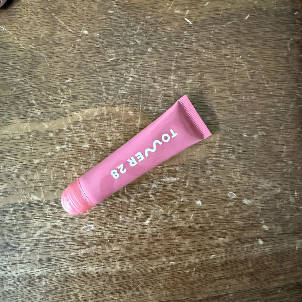 Tower 28 Pink Lip Blam / Gloss in Red Bean Mochi